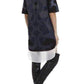 Runway Blue Faux Leather Patch Luella Tunic Dress BCBGMAXAZRIA