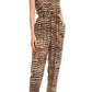 Sandy Dots One-Shoulder Jumpsuit BCBGMAXAZRIA