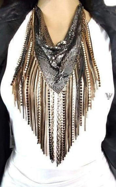 BCBGMAXAZRIA Scarf Necklace