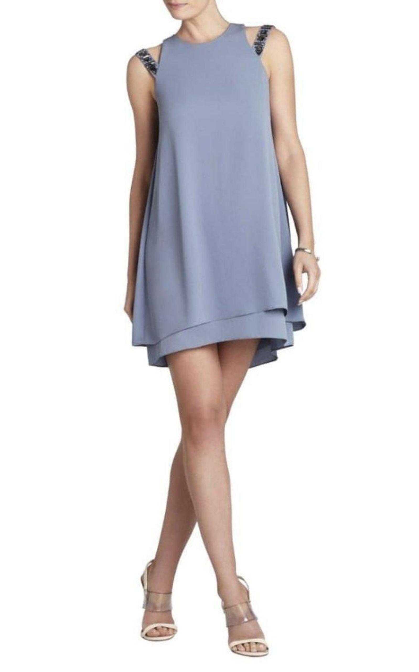 Selina Layered A-Line Dress BCBGMAXAZRIA