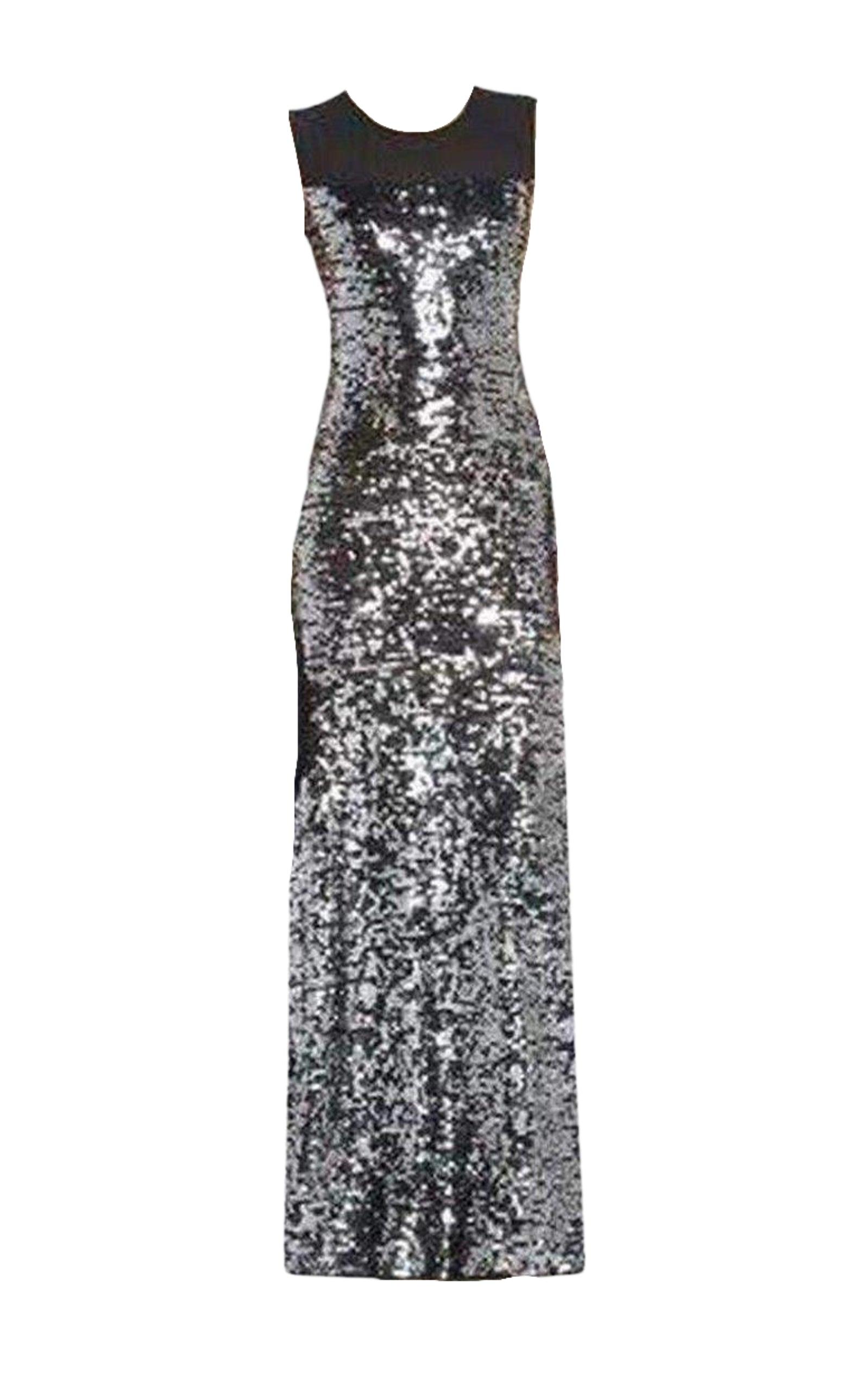 Sequinned Evening Dress BCBGMAXAZRIA