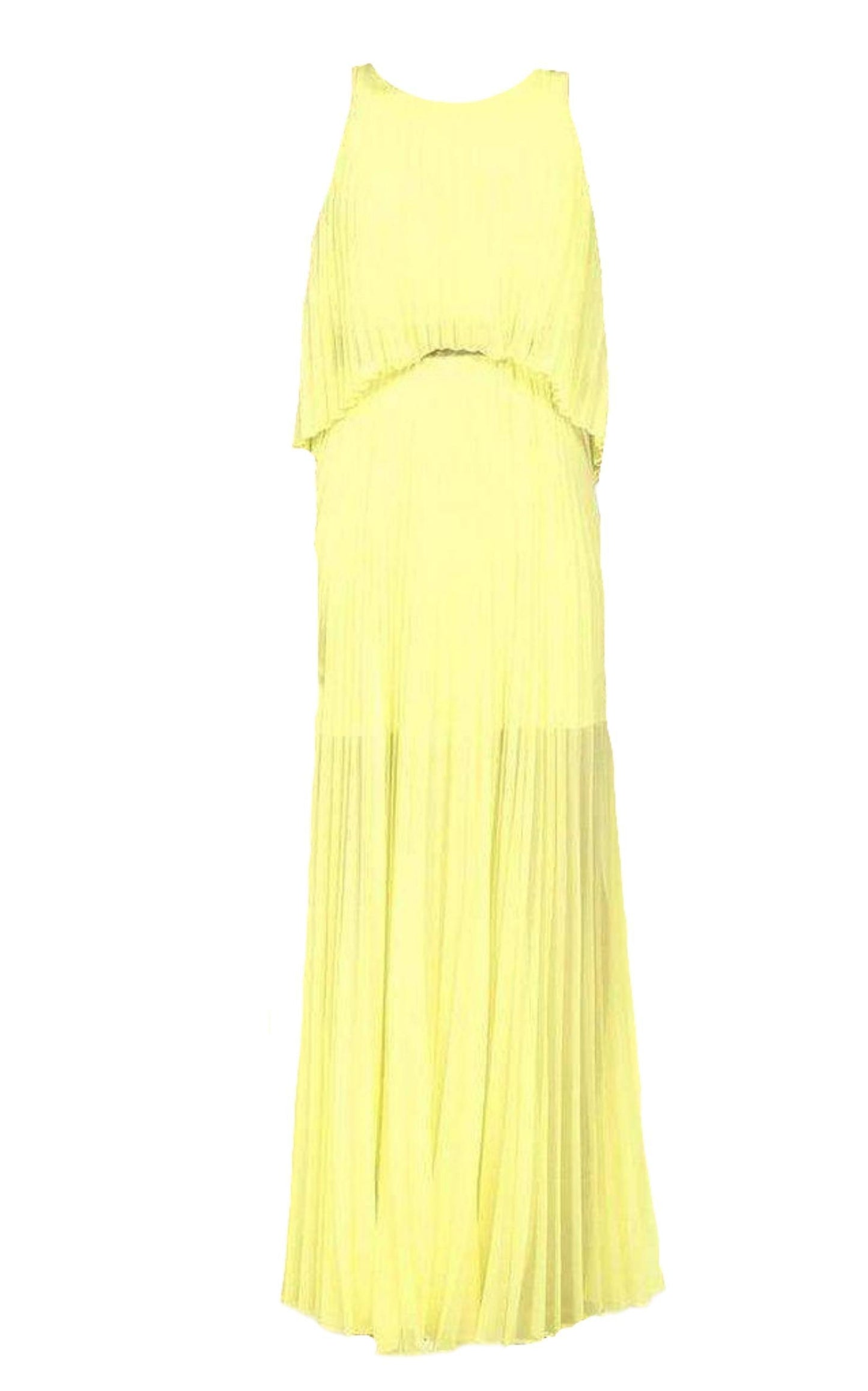 Shaina Citron Sleeveless Pleated Gown BCBGMAXAZRIA