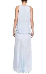 Shaina Sleeveless Pleated Gown BCBGMAXAZRIA