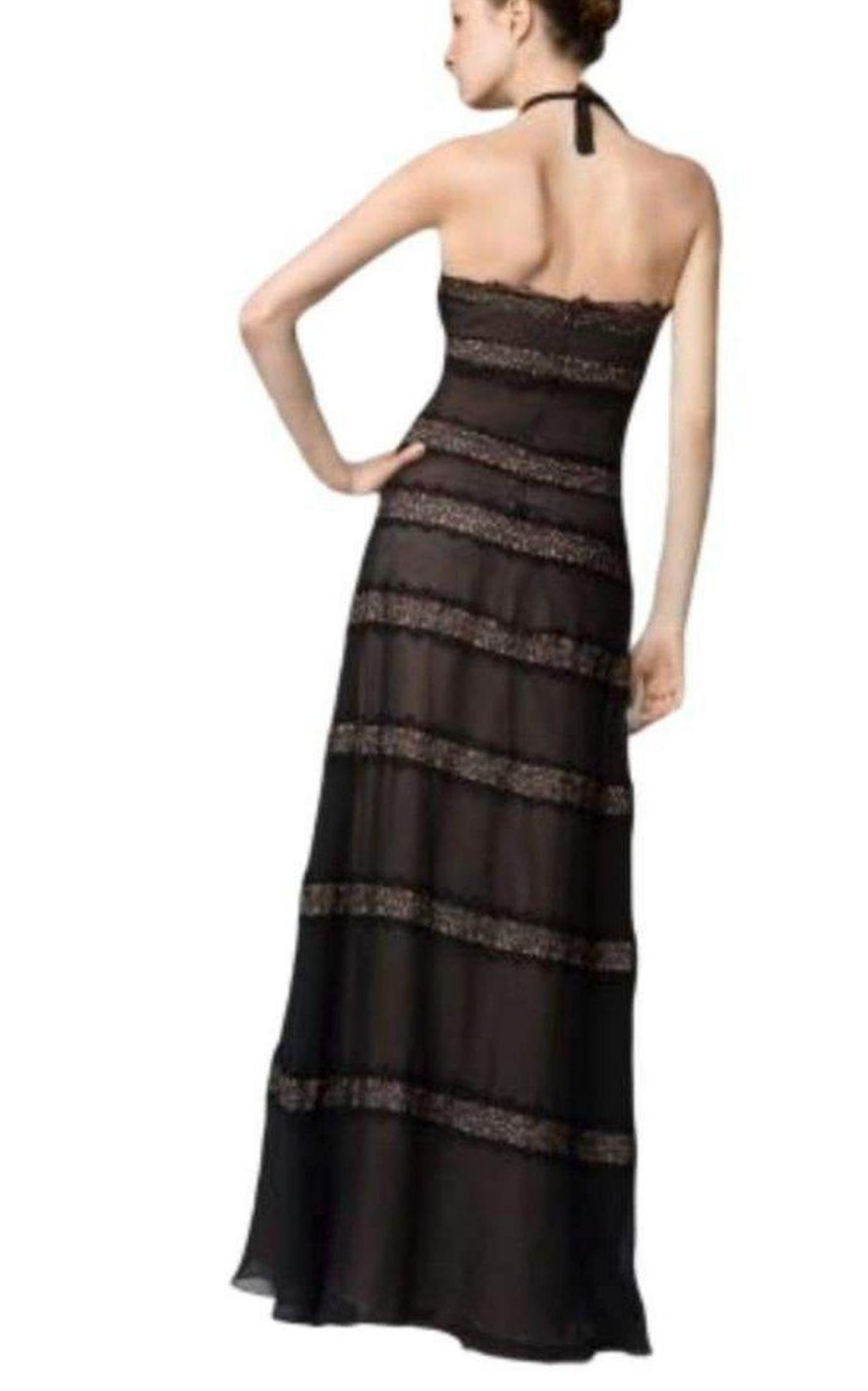 Silk Lace Black Dress BCBGMAXAZRIA