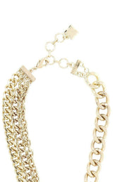 Stone Appliqué Chain Necklace BCBGMAXAZRIA