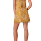 Strapless Yellow Lace Silk Dress BCBGMAXAZRIA