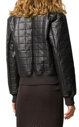 Quilted Leather Bomber Jacket Bottega Veneta