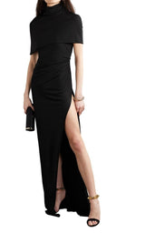 Cape-effect Draped Stretch Jersey Gown Brandon Maxwell