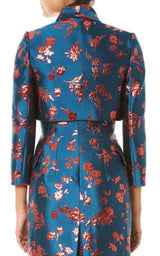 Floral Cropped Bolero Jacket Carolina Herrera