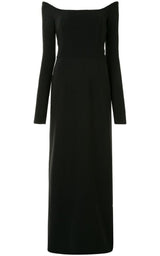 Off-the-shoulder Long-sleeve Dress Carolina Herrera