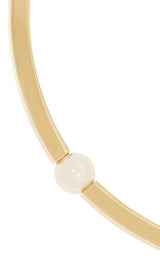 Darcey Inset Swarovski Pearl Chunky Torque Necklace Chloe