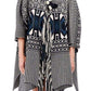 Intarsia Hooded Cape Poncho Chloe