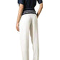 White Embroidered Cotton Pants Chloe