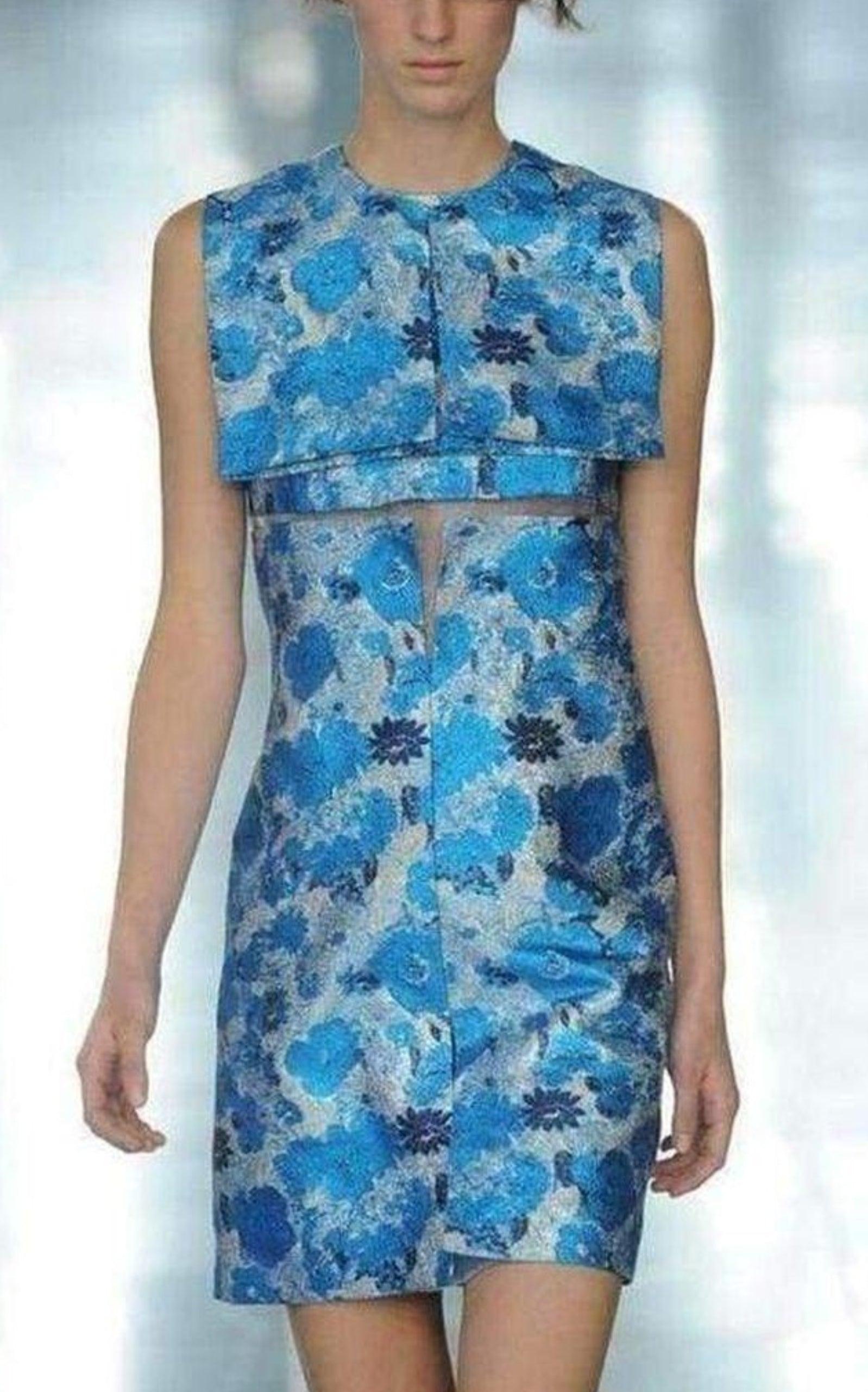 Silk Brocade Organza Dress Christopher Kane