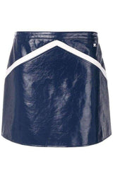 Blue Rangers Vinyl Mini Skirt Courreges