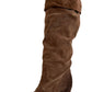 Brown Leather Knee High Boots Cult Moda