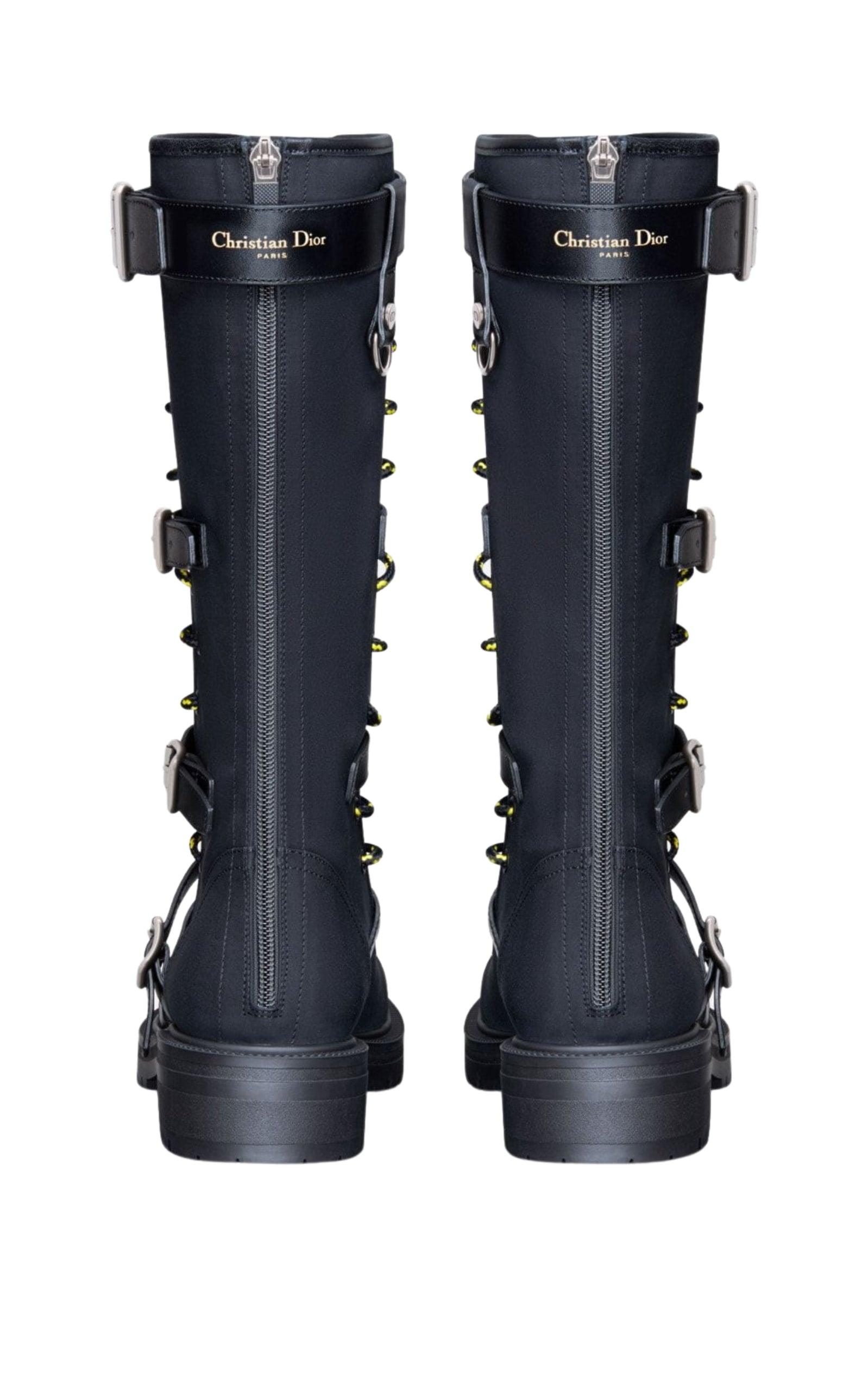 Dioranger Boots in Black Technical Fabric Dior