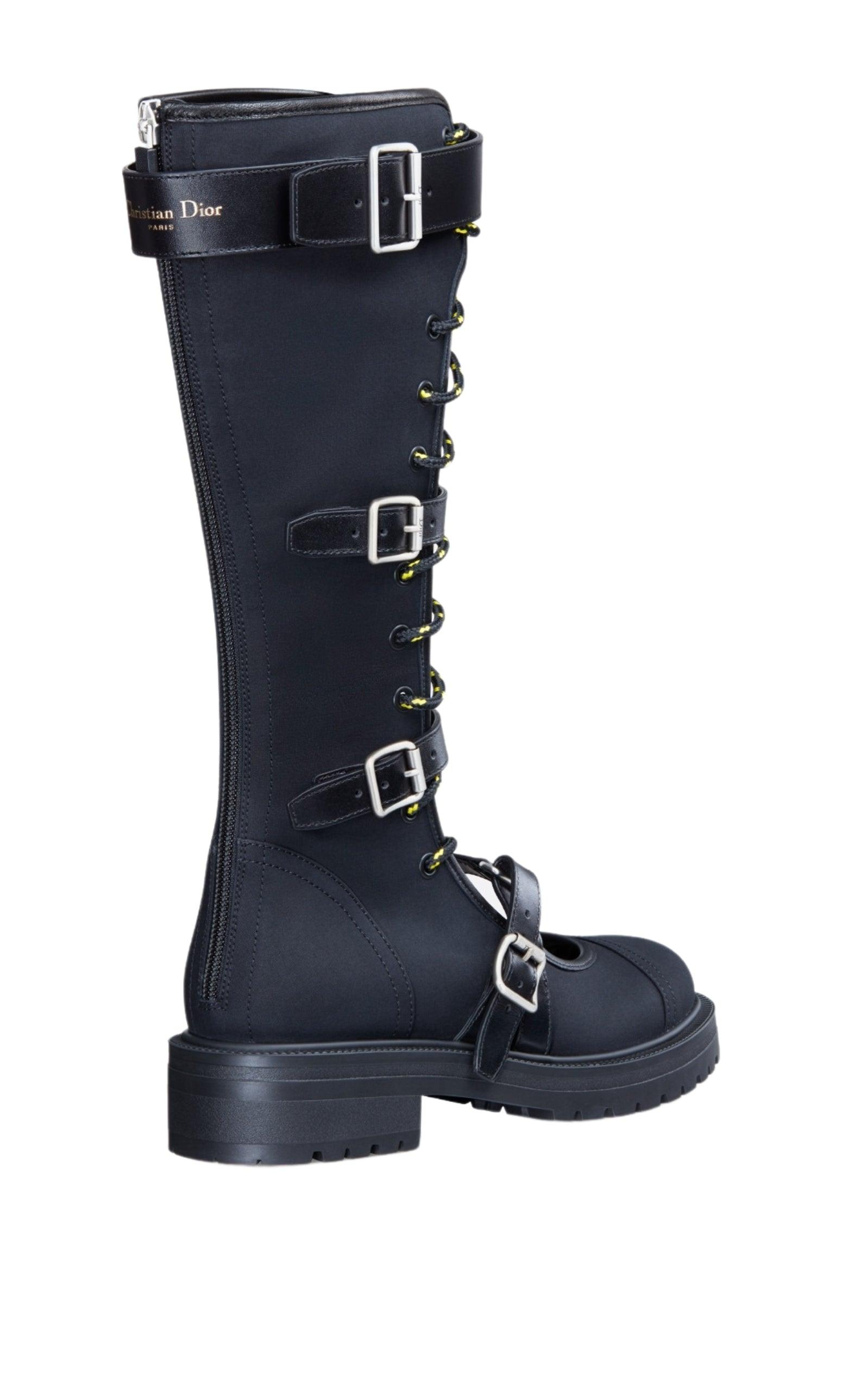 Dioranger Boots in Black Technical Fabric Dior