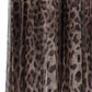 Leopard Print Wide Chiffon Pants Dolce & Gabbana