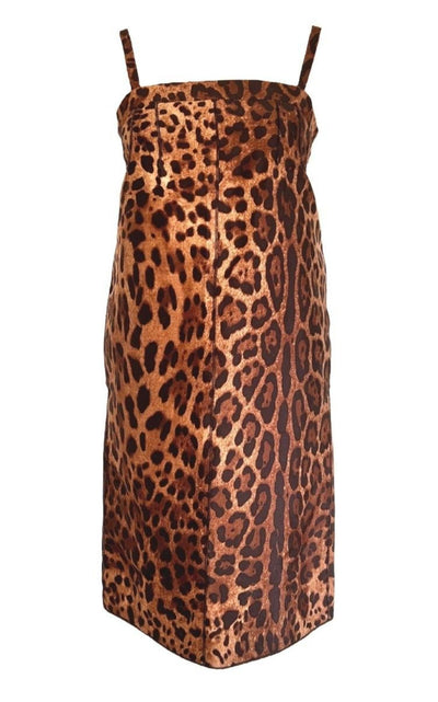 Leopard Printed Silk Dress Dolce & Gabbana