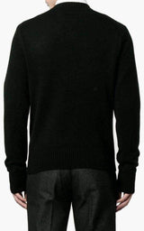 Embroidered Master Patch Cashmere Sweater Dries Van Noten