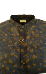 Navy Print Cotton Shirt Dries Van Noten