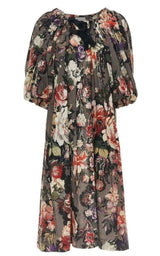 Off-the-Shoulder Cotton Midi Dress Dries Van Noten