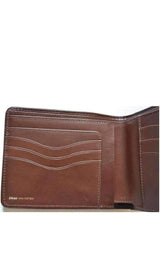 Two Tone Crock Print Leather Wallet Dries Van Noten