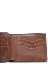 Two Tone Crock Print Leather Wallet Dries Van Noten