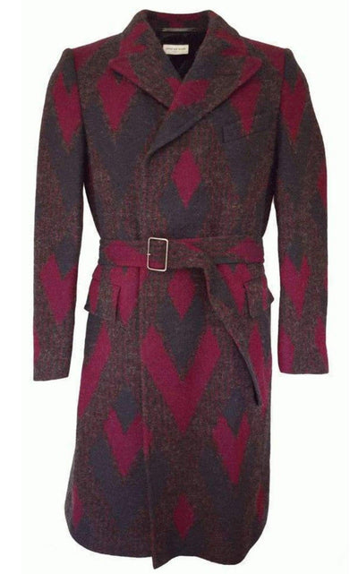 Zigzag Wool Coat Dries Van Noten