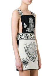 Shell-intarsia Stretch-Knit Dress Fausto Puglisi