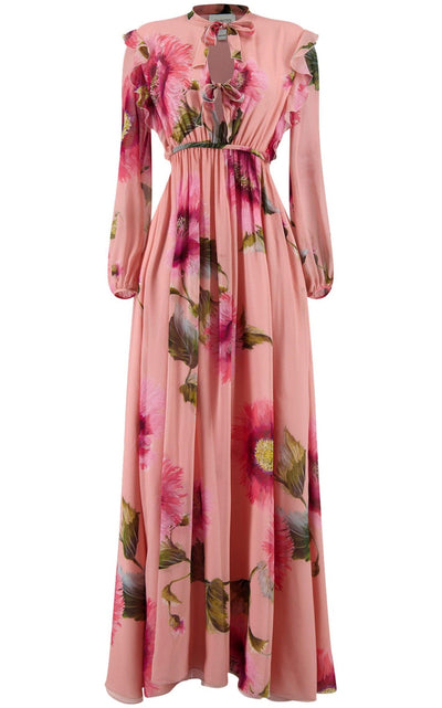 Botanic Blow Up-print Silk Georgette Gown Giambattista Valli