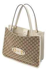 Beige 1955 Horsebit Medium Tote Bag Gucci