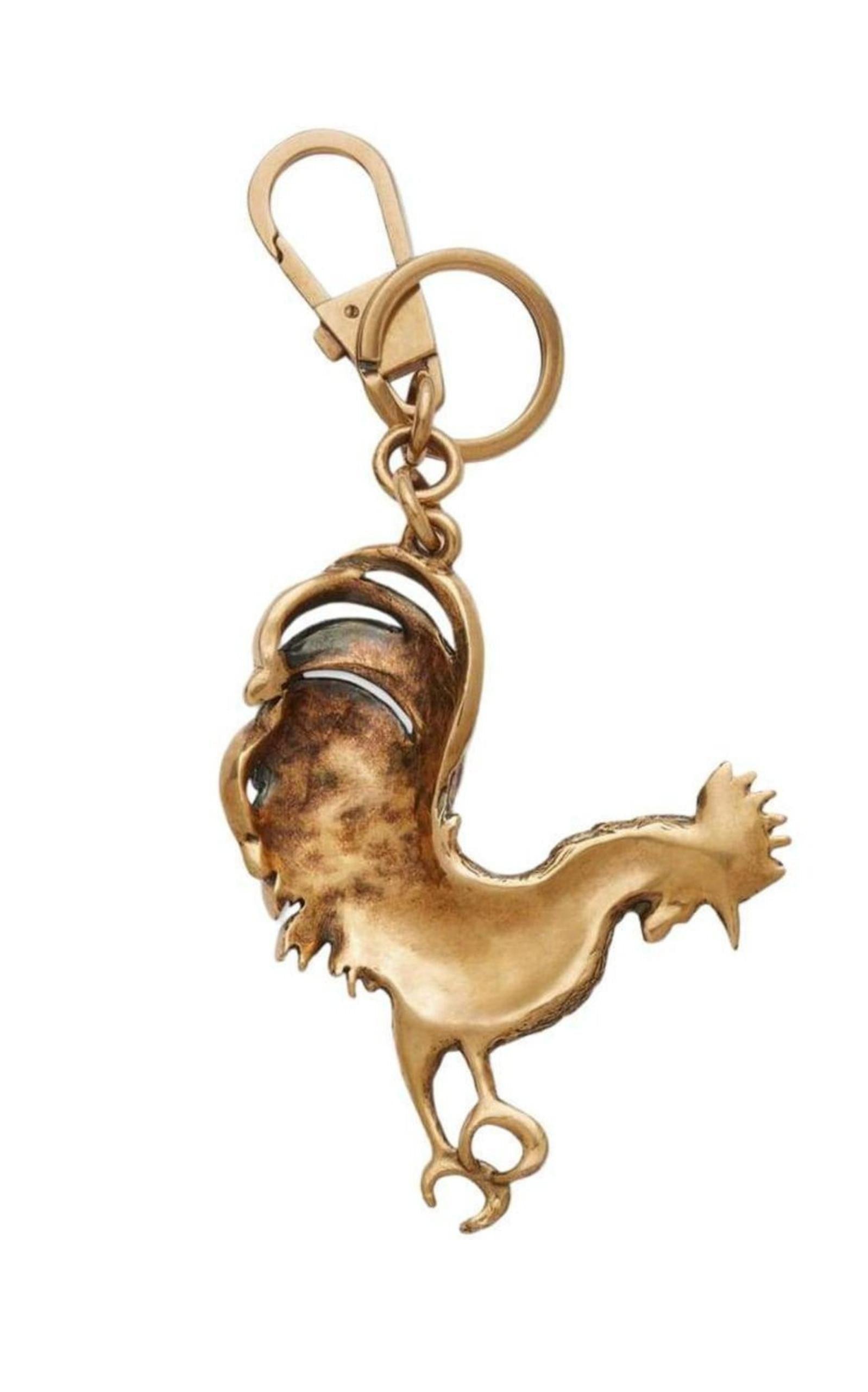 Chinese New Year Rooster Keychain Gucci