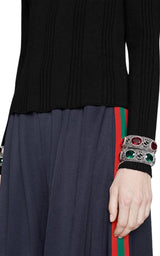 Crystal-Embellished Sterling-Silver Bracelet Gucci