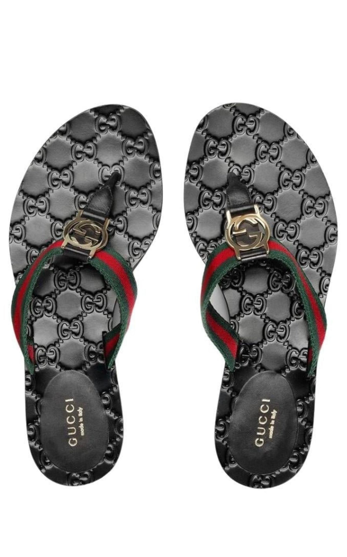 GG Logo Monogram Flip Flop Gucci