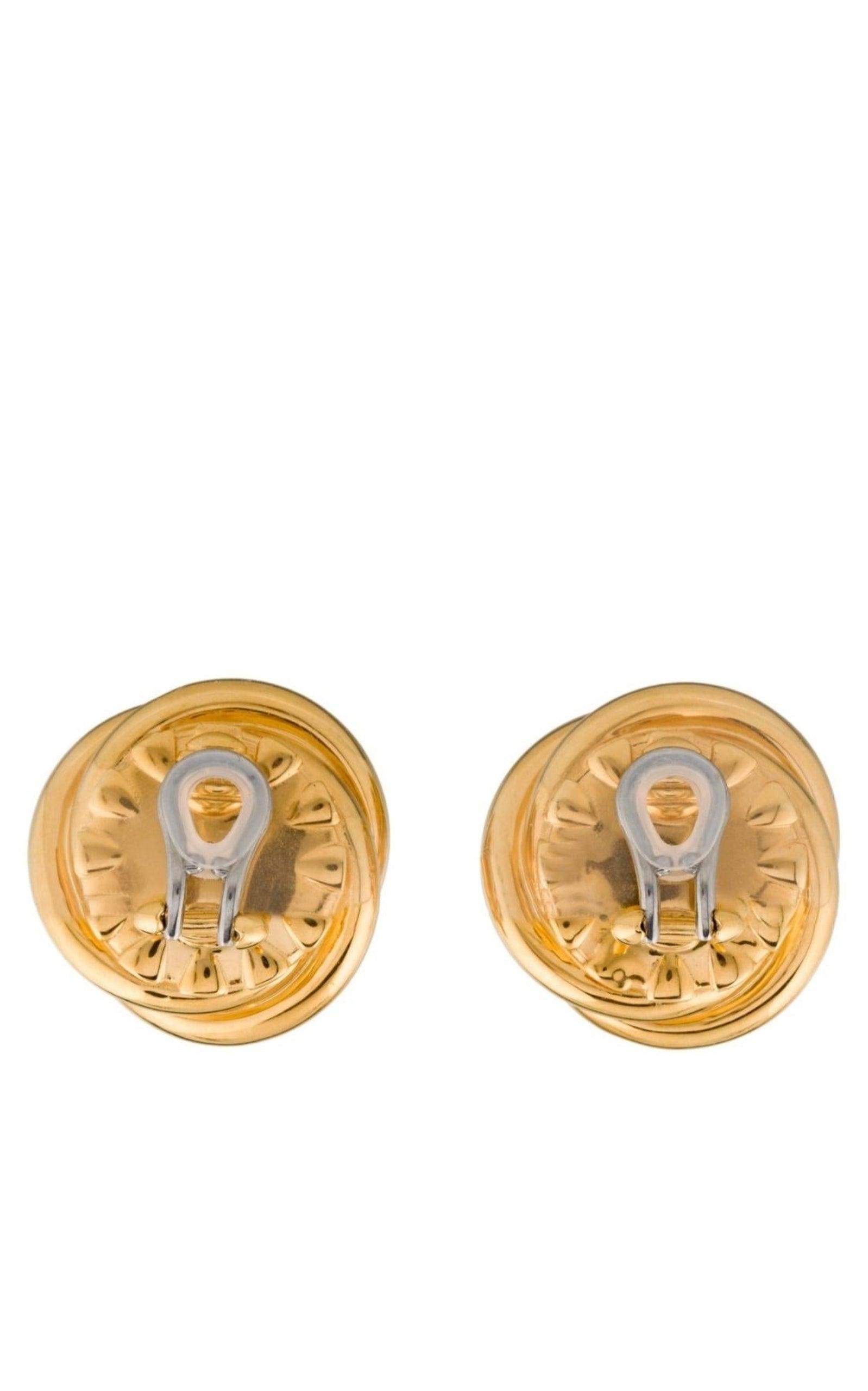 Gold-tone Double G Faux Pearl Clip-on Earrings Gucci