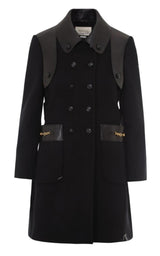 Horsebit-detail Double-breasted Wool Coat Gucci