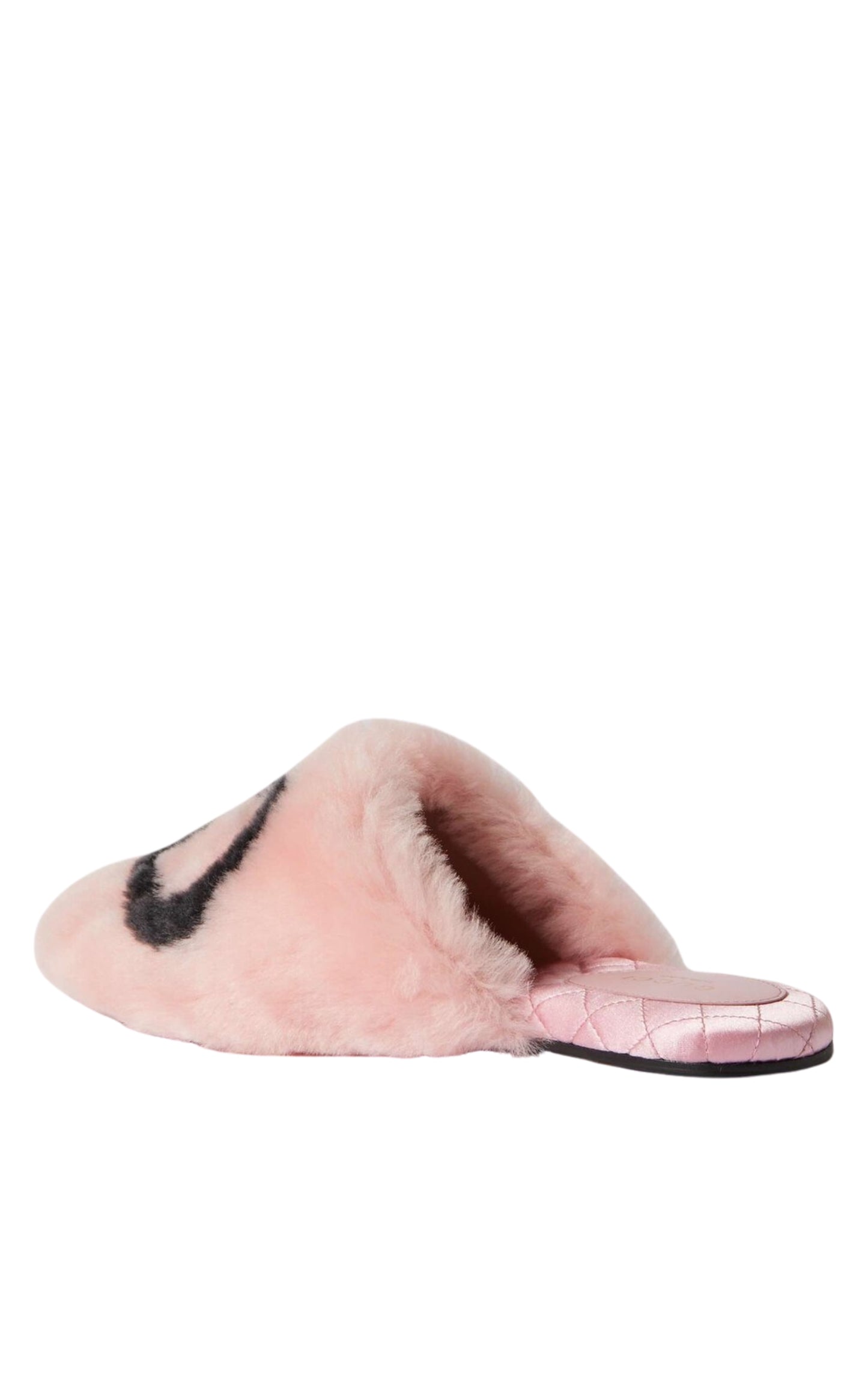 Interlocking G Faux Fur Slippers in Pink Gucci