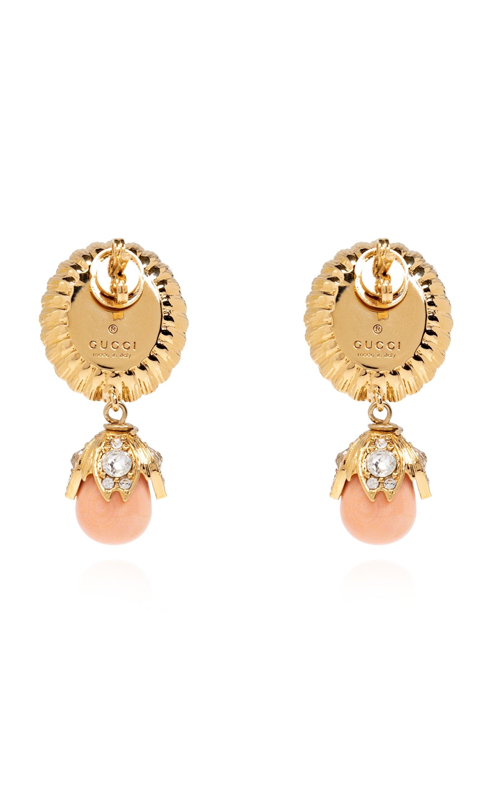 Gucci Interlocking G Pearl Earrings - Runway Catalog