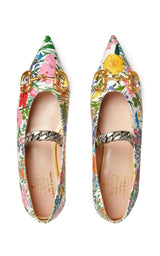 Ken Scott Floral Ballerina Shoes Gucci