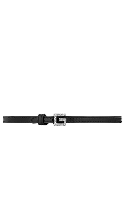 Gucci Leather Choker with Square GG