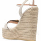 Leather Wedge Espadrille Sandals Gucci