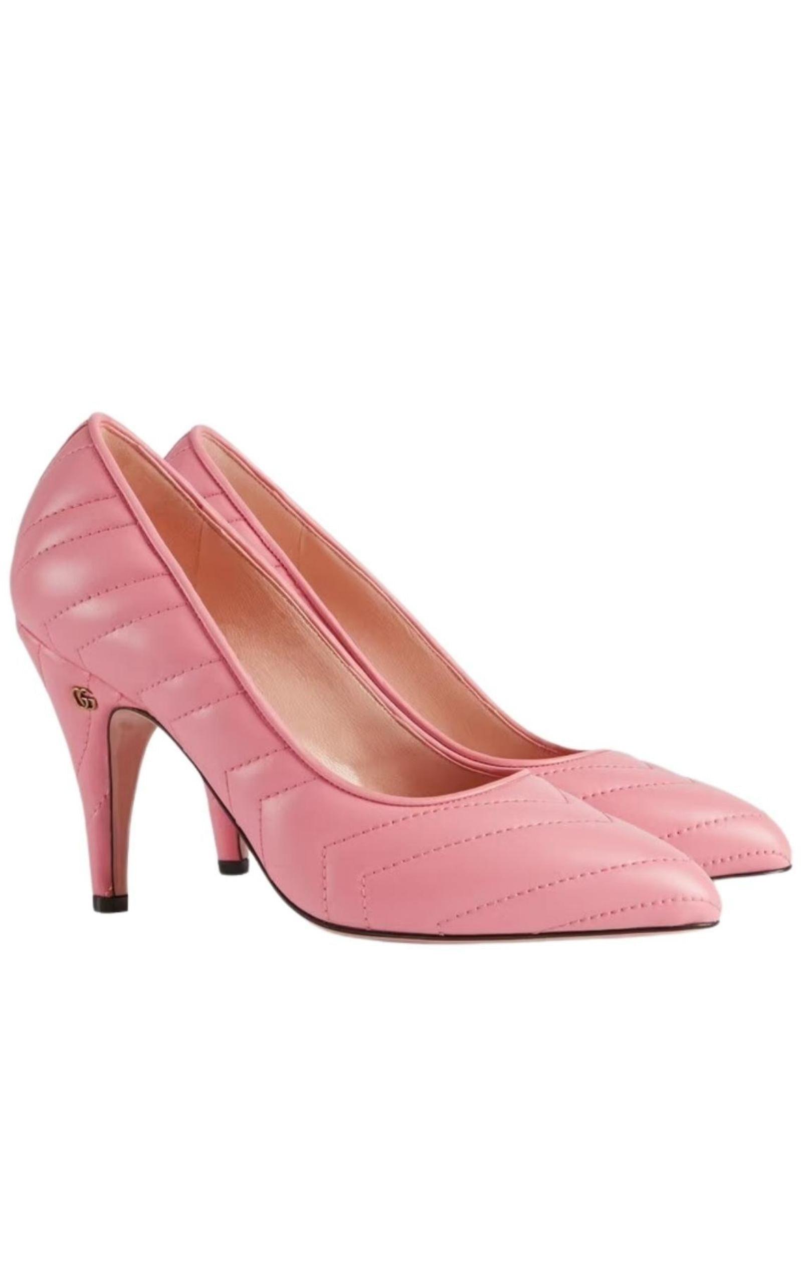 Matelasse Leather Pump Gucci