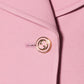 Pink Silk and Wool Blazer Jacket Gucci