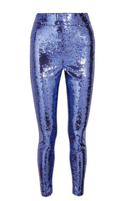 Purple Sequin Tulle Leggings Gucci