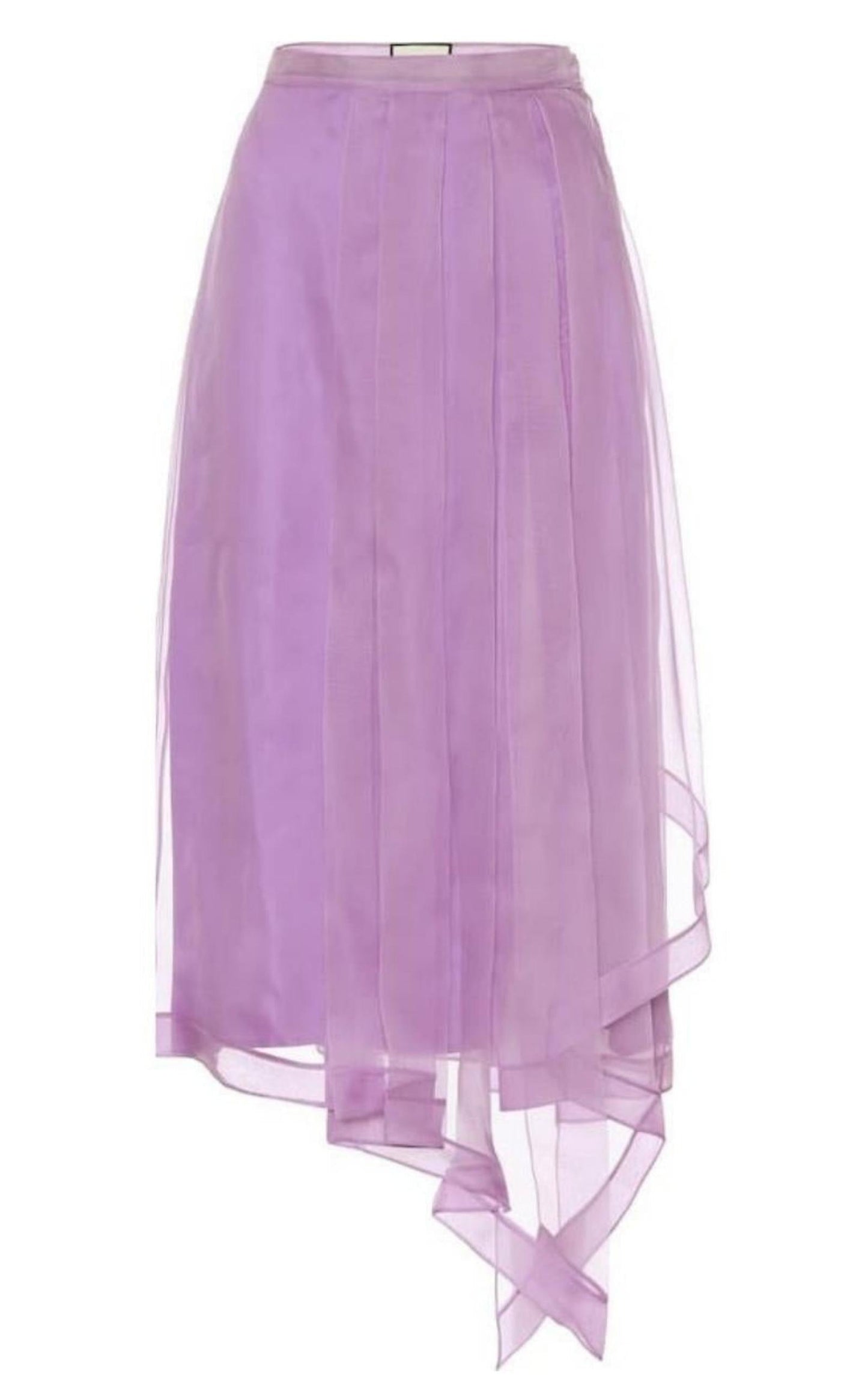 Purple Silk Organza Skirt Gucci