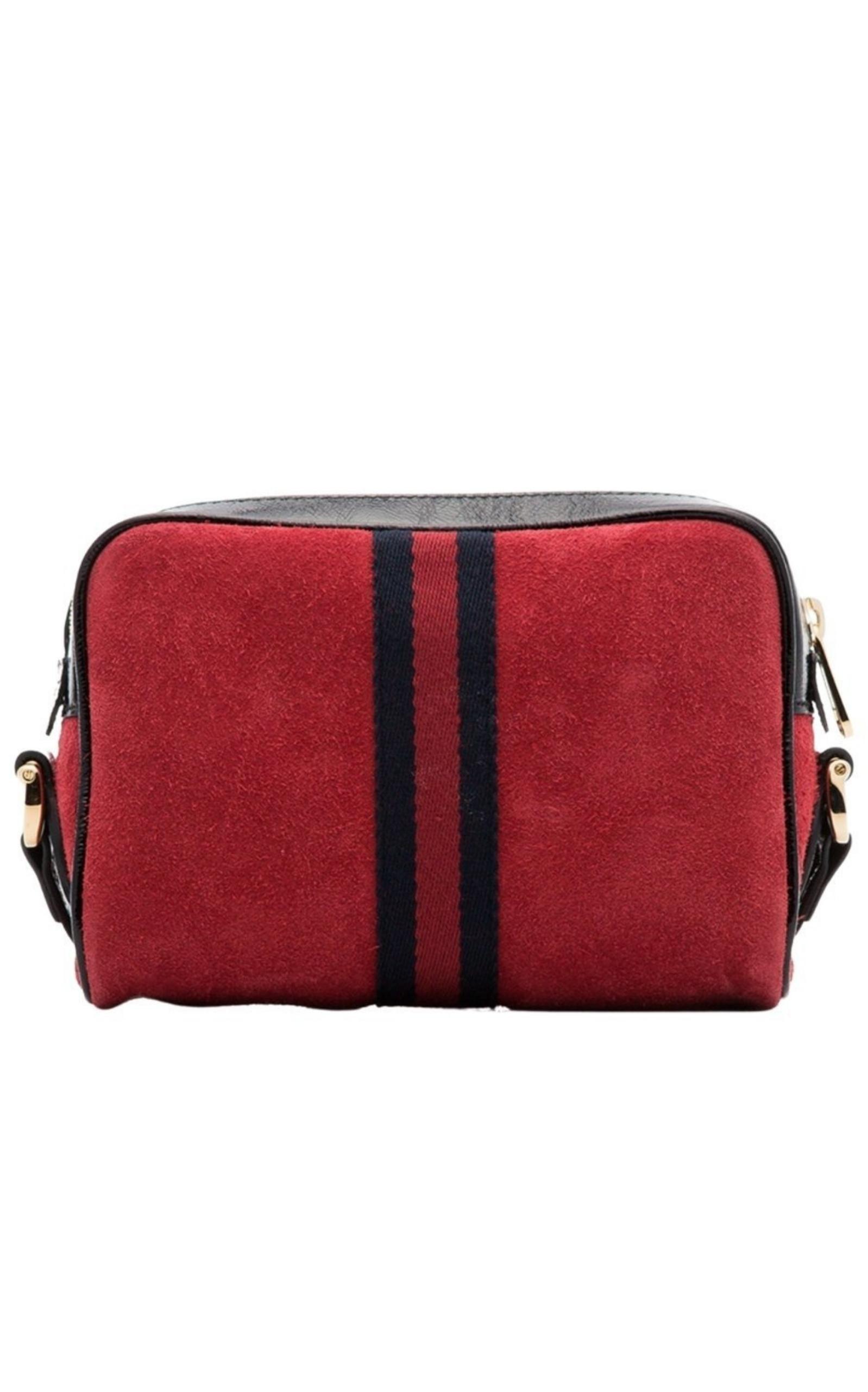 Red Ophidia Suede Mini Bag Gucci