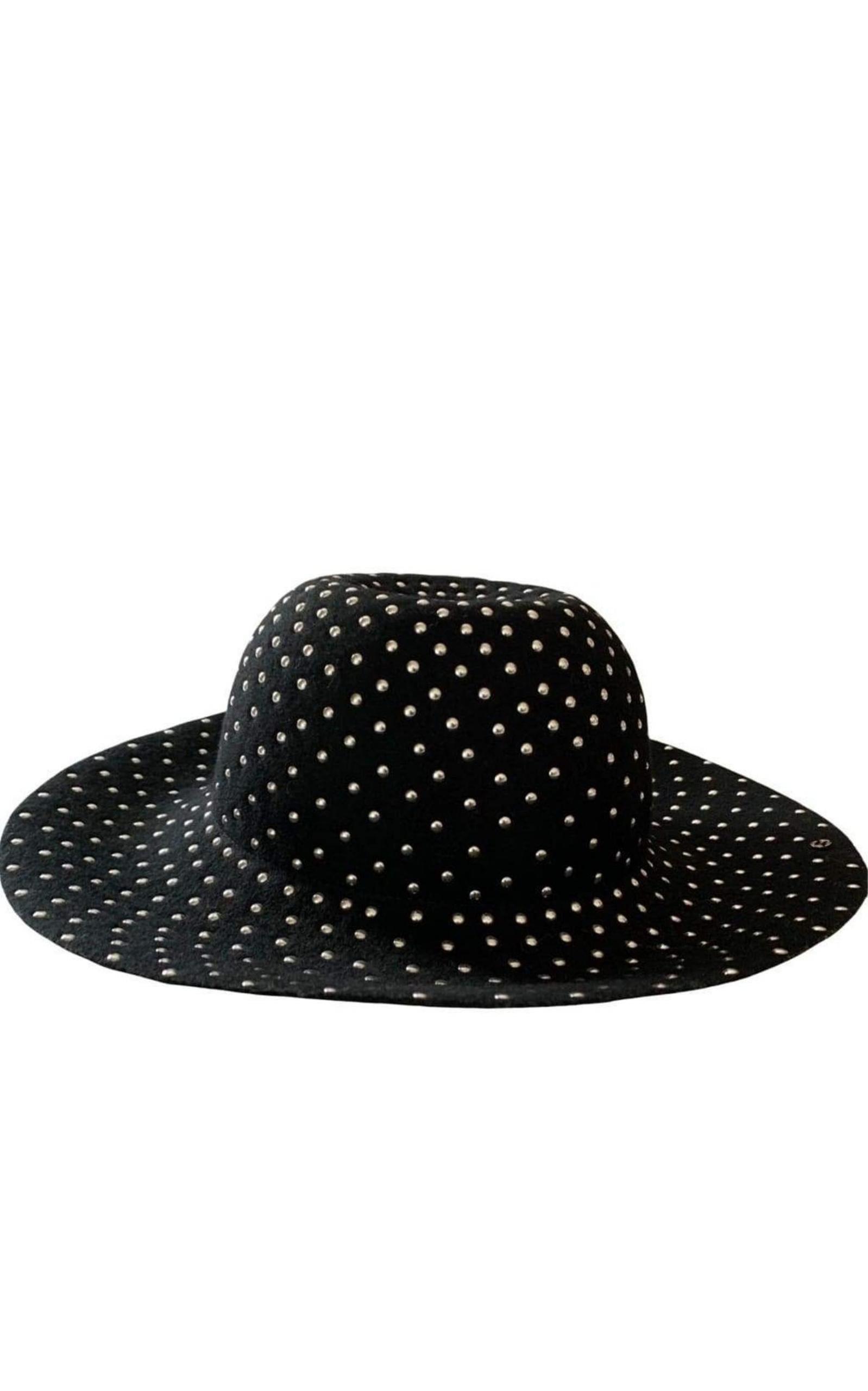 Studded Wool-felt Wide Brim Hat Gucci