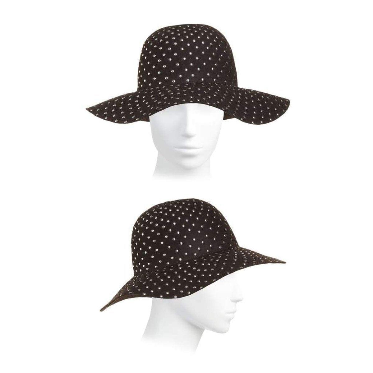 Studded Wool-felt Wide Brim Hat Gucci